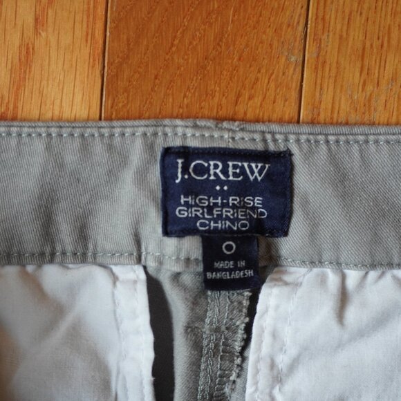 J. Crew Girlfriend High-Rise Chino Pant || 0 - Picture 5 of 8